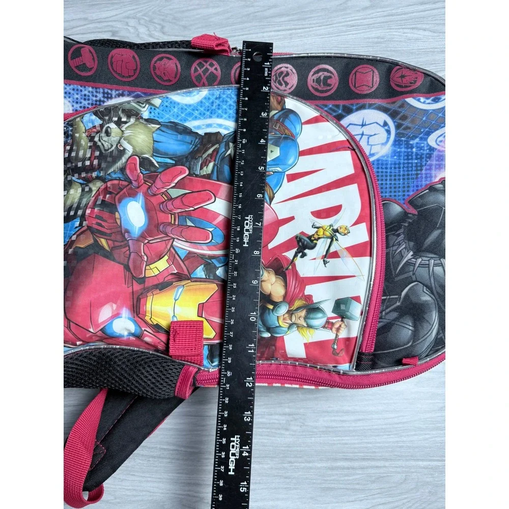 Marvel Avengers Kids Backpa Iron Man Captain America Thor Black Panther Blue Red